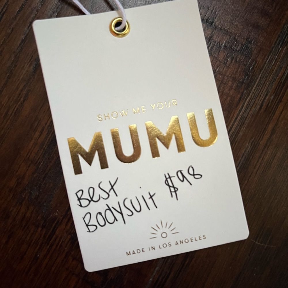 Show me your MUMU Orange Body Suit NEVER WORN Size Small Made in LA California - Picture 4 of 5